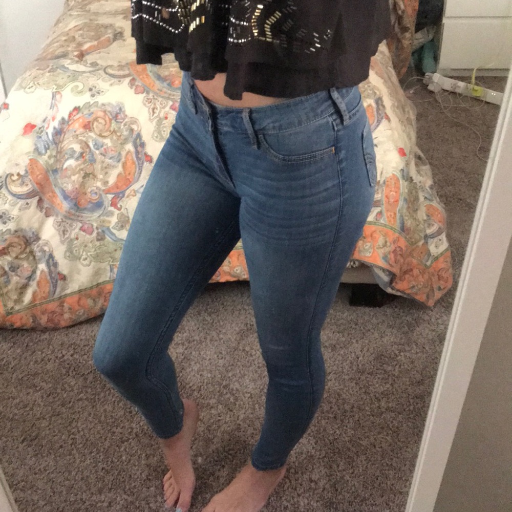 hollister jean leggings
